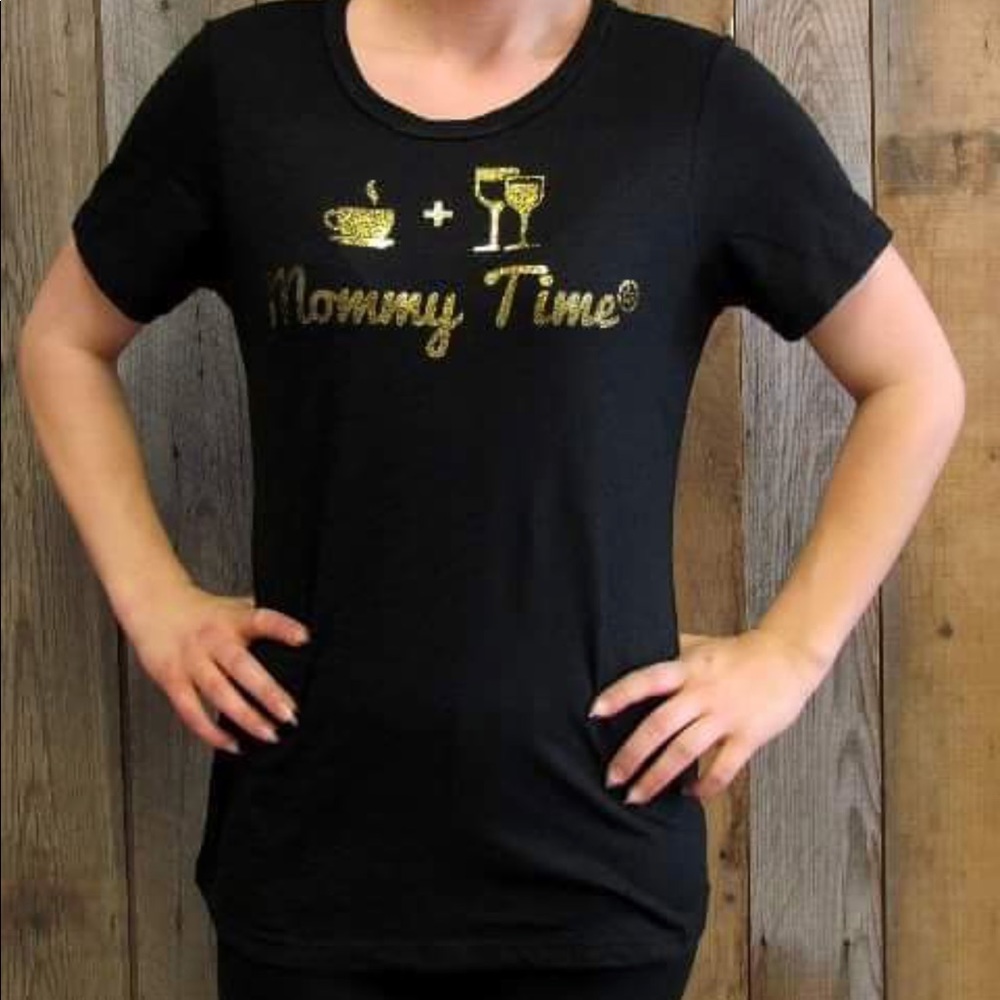 Coffee + Wine = Mommy Time super soft Tee t-shirt